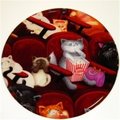 Andreas Andreas TR-259 Theater Cat Silicone Trivet Heat Resistant Stocking Stuffer - Pack of 3 trivets TR-259